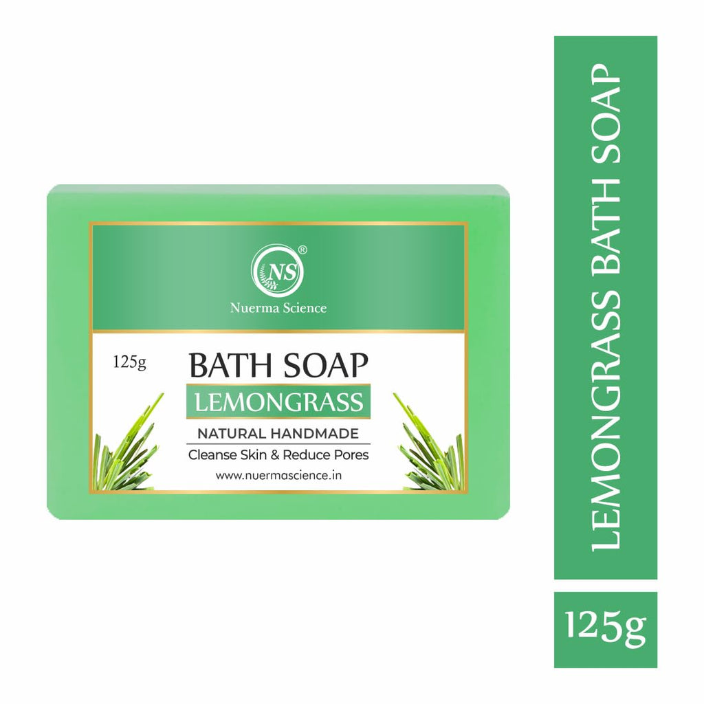 Nuerma Science Lemongrass Bath Soap | Cleanse Skin & Reduce Pores | Grocsy