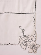Joban Fashion White Silk Embroidery Readymade Kurta Set | Grocsy