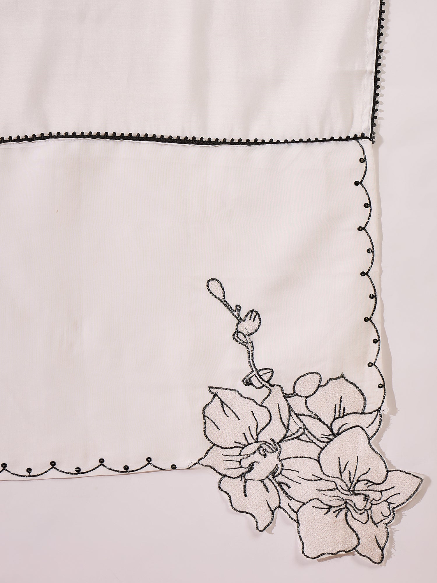 Joban Fashion White Silk Embroidery Readymade Kurta Set | Grocsy