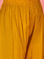Joban Fashion Yellow Silk Embroidery Readymade Kurta Set | Grocsy