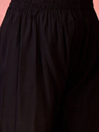 Joban Fashion Black Silk Embroidery Readymade Kurta Set | Grocsy