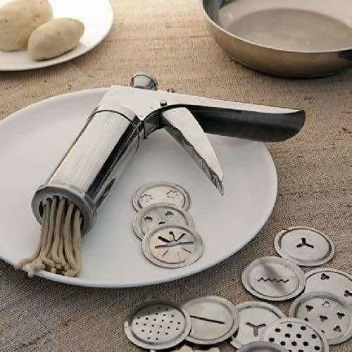 Stainless Steel Kitchen Press Maker with 12 Pieces | Grocsy