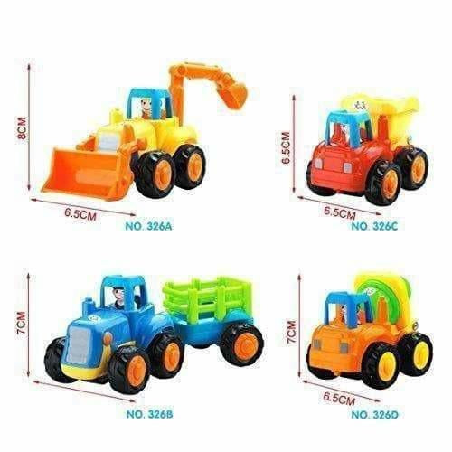 Multi Color - Unbreakable Automobile Car Toys for Kids Set of 4 | Grocsy