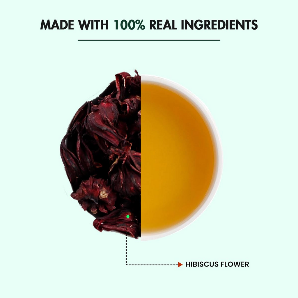 Tea Treasure Hibiscus Green Tea Powder | Grocsy