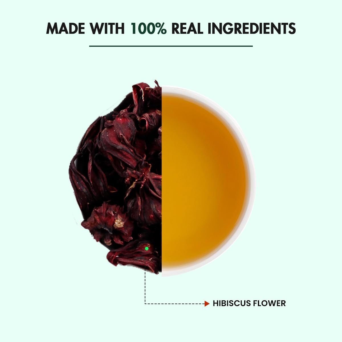 Tea Treasure Hibiscus Green Tea Powder | Grocsy