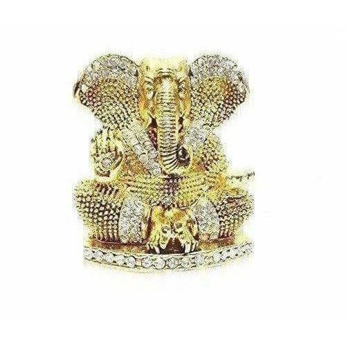 Diamond Stone Studded Ganesh Idol | Grocsy