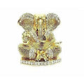 Diamond Stone Studded Ganesh Idol | Grocsy