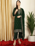 Stylee Lifestyle Green Georgette Embroidered Suit Set | Grocsy