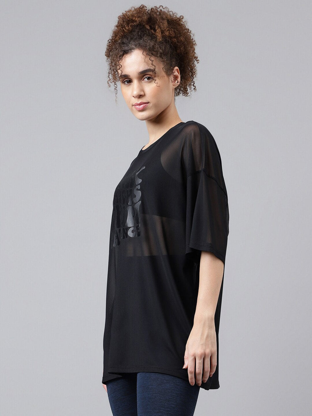 MKH Typography Printed Dri-FIT Relaxed Fit Sports T-shirt | Grocsy
