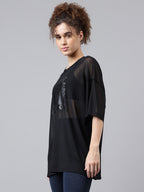 MKH Typography Printed Dri-FIT Relaxed Fit Sports T-shirt | Grocsy