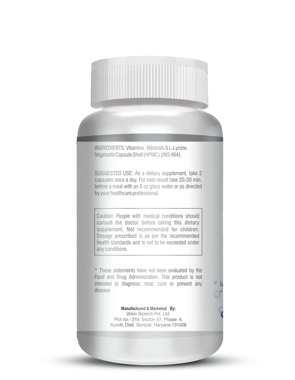 Vokin biotech Women - Multi-Vit Daily - 13 Vitamins & 10 Minerals -Support Boost Energy & Vitality- 767mg Capsules | Grocsy