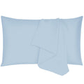 Ambra Linens Ultra Soft Pillow Protectors 400TC Set of 2 Breathable Pillow Covers-Sky Blue | Grocsy