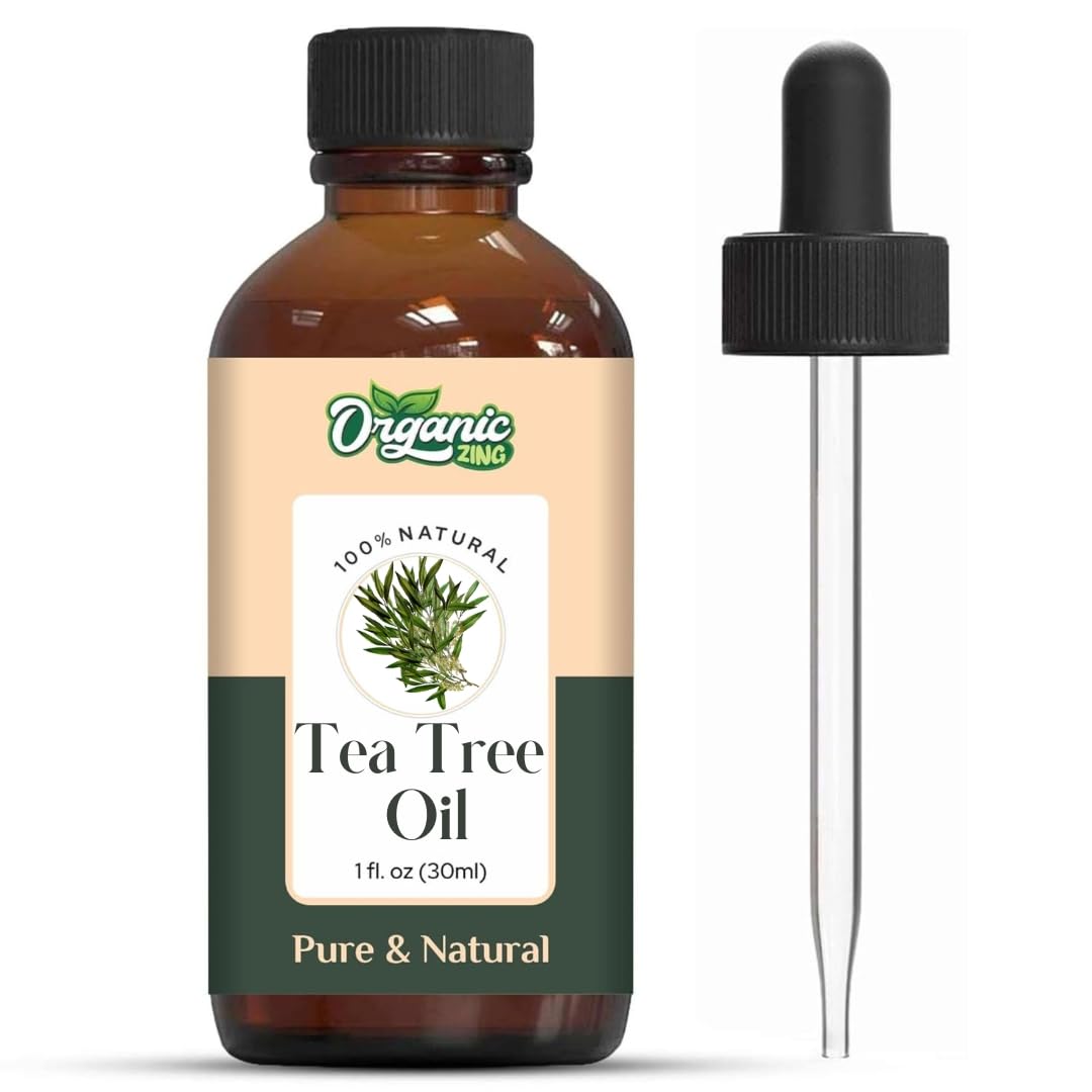 Organic Zing Tea Tree (Melaleuca Alternifolia) Oil | Pure & Natural Essential Oil for Aroma, Diffusers, Skincare & Haircare | Grocsy