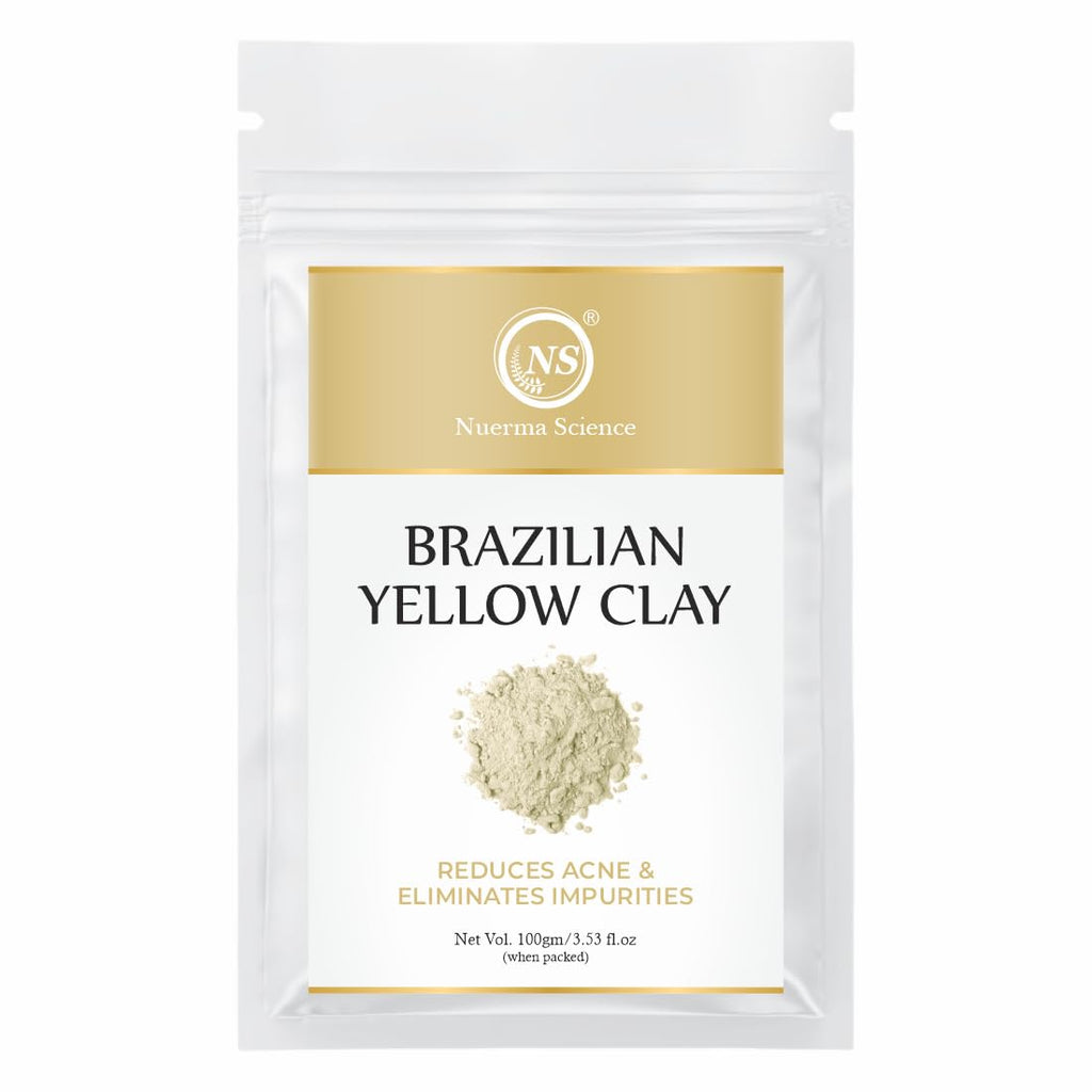 Nuerma Science Brazilian Yellow Clay | Reduces Acne & Eliminates Impurities | Grocsy