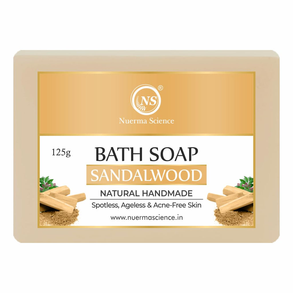 Nuerma Science Sandalwood Bath Soap | Spotless, Ageless & Acne-Free Skin | Grocsy