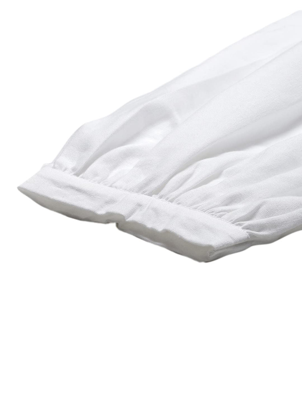 Juniper Women's White Solid Cotton Flex Dhoti Style Pants | Grocsy