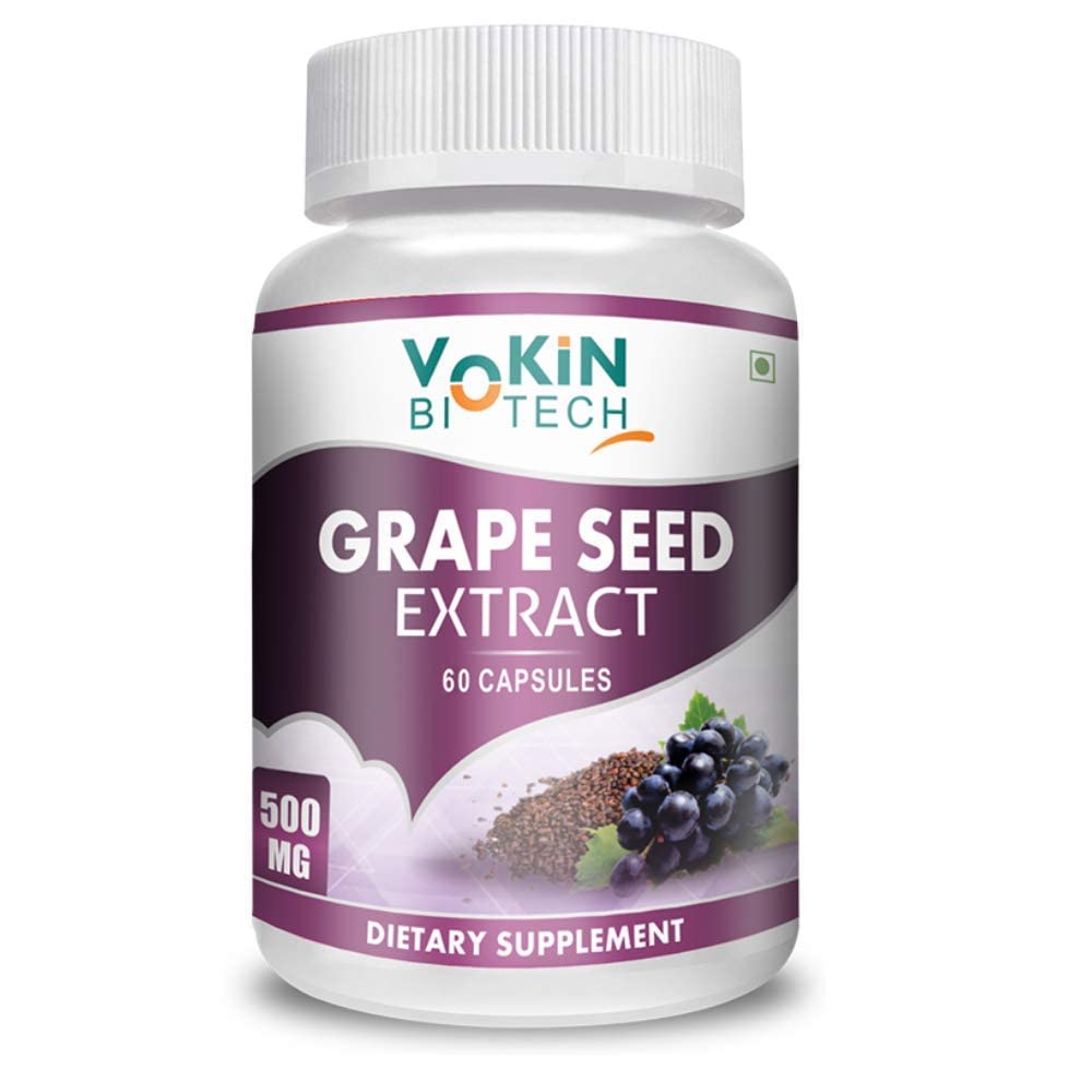 Vokin Biotech Grapes Seed Extract Support Immune System and Antioxidant Supplement 95% Polyphenols | Grocsy