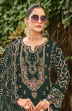 Anaita D Green Faux Georgette Suit with Embroidery & Sequence Work | Grocsy