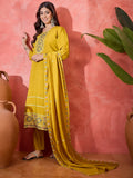 Joban Fashion Mustard Silk Embroidery Readymade Kurta Set | Grocsy