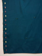 Joban Fashion Teal Silk Embroidery Readymade Kurta Set | Grocsy