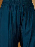 Joban Fashion Teal Silk Embroidery Readymade Kurta Set | Grocsy