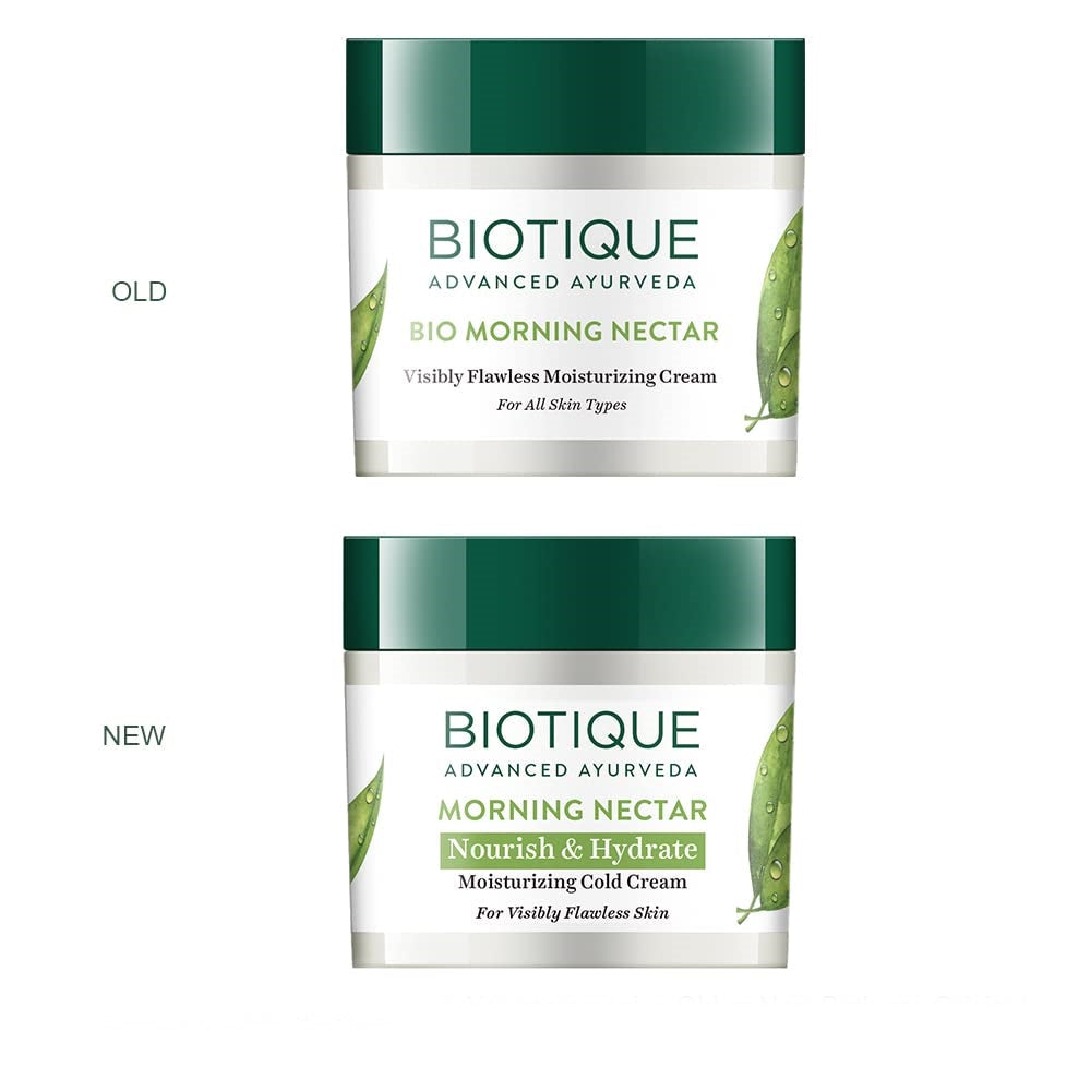 Biotique Advanced Ayurveda Bio Morning Nectar Visibly Flawless Moisturizing Cream | Grocsy