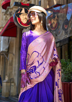 Monjolika Fashion Baby Pink Colour Satin Silk Printed Lightwear Saree For Women | Grocsy