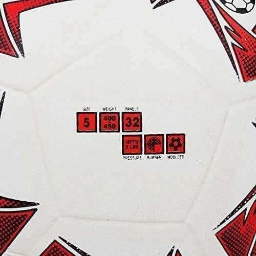 Cosco Roma Foot Ball, Size 5 (White/Red) | Grocsy