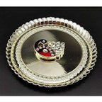 Plastic Peacock Pooja Thali | Colorful Decorative Peacock Design Worship Thali for Daily Pooja - Swadesiicart