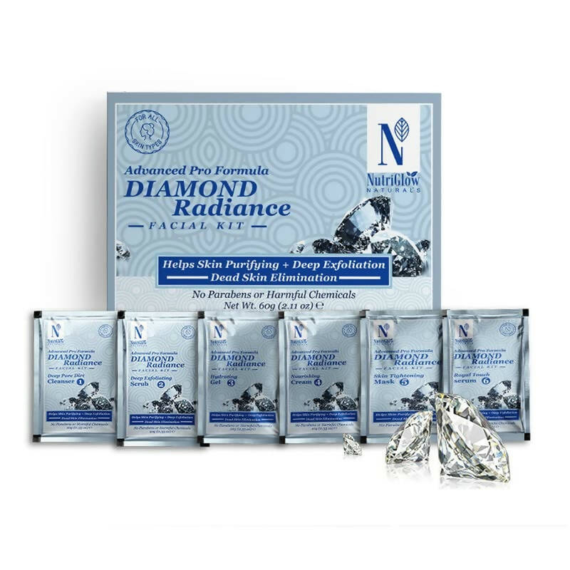 NutriGlow NATURAL'S Advanced Pro Formula Diamond Radiance Facial Kit | Grocsy