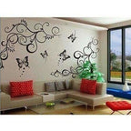 Lovely Black Butterflies Wall Sticker | Grocsy
