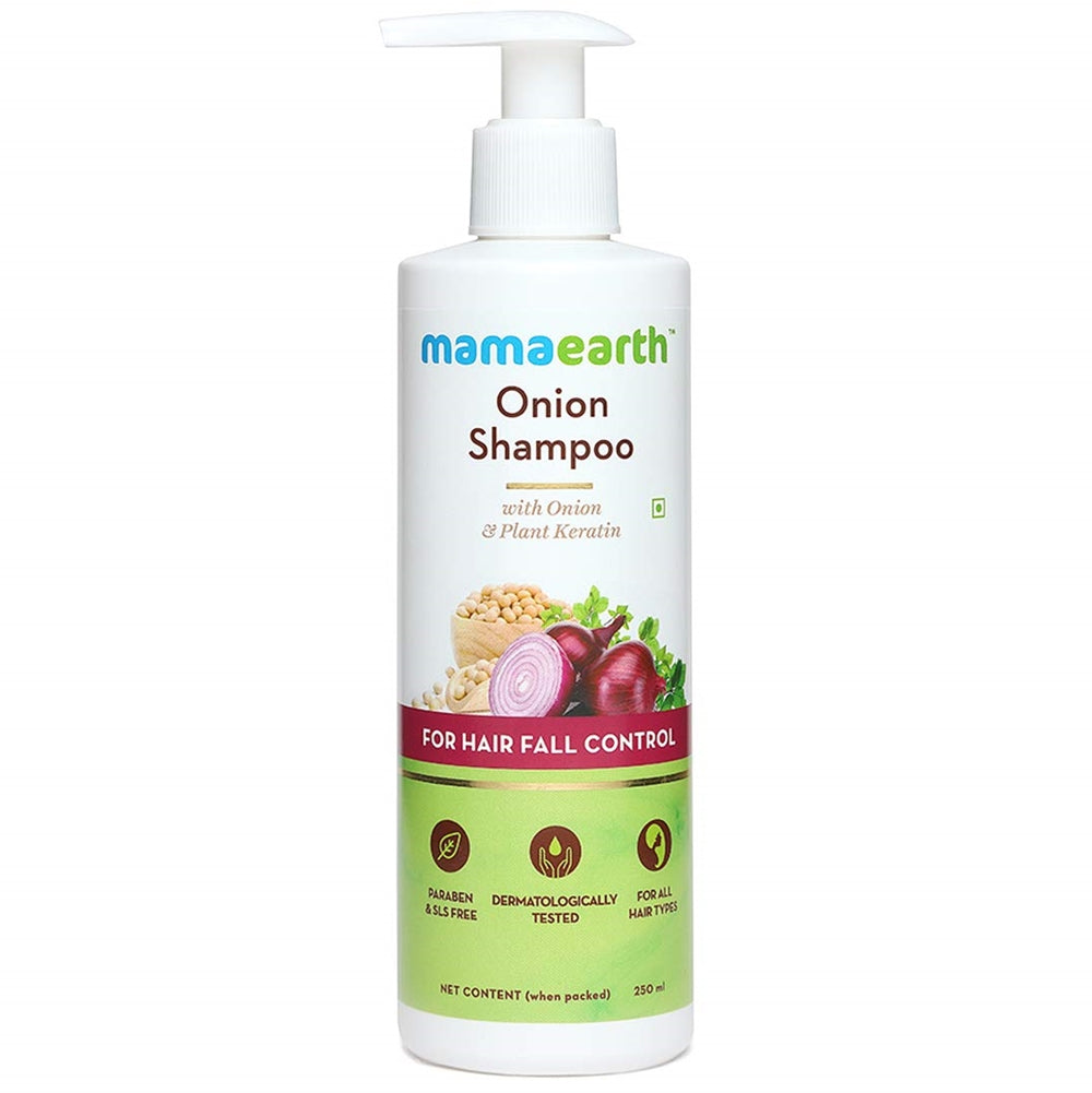 Mamaearth Onion Shampoo & Onion Conditioner For Hair Fall Control | Grocsy