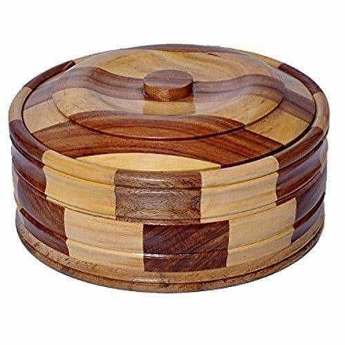 Brown Color - Wooden Casserole | Grocsy