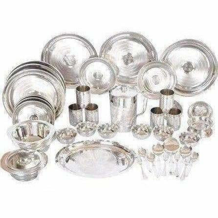 Stainless Steel Heavy 51 Pcs Dinner Set | Grocsy