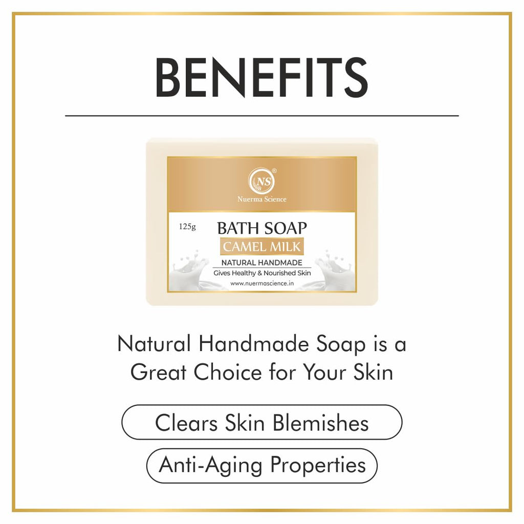 Nuerma Science Camel Milk Bath Soap | Gives Healthy & Moisturized Skin | Grocsy