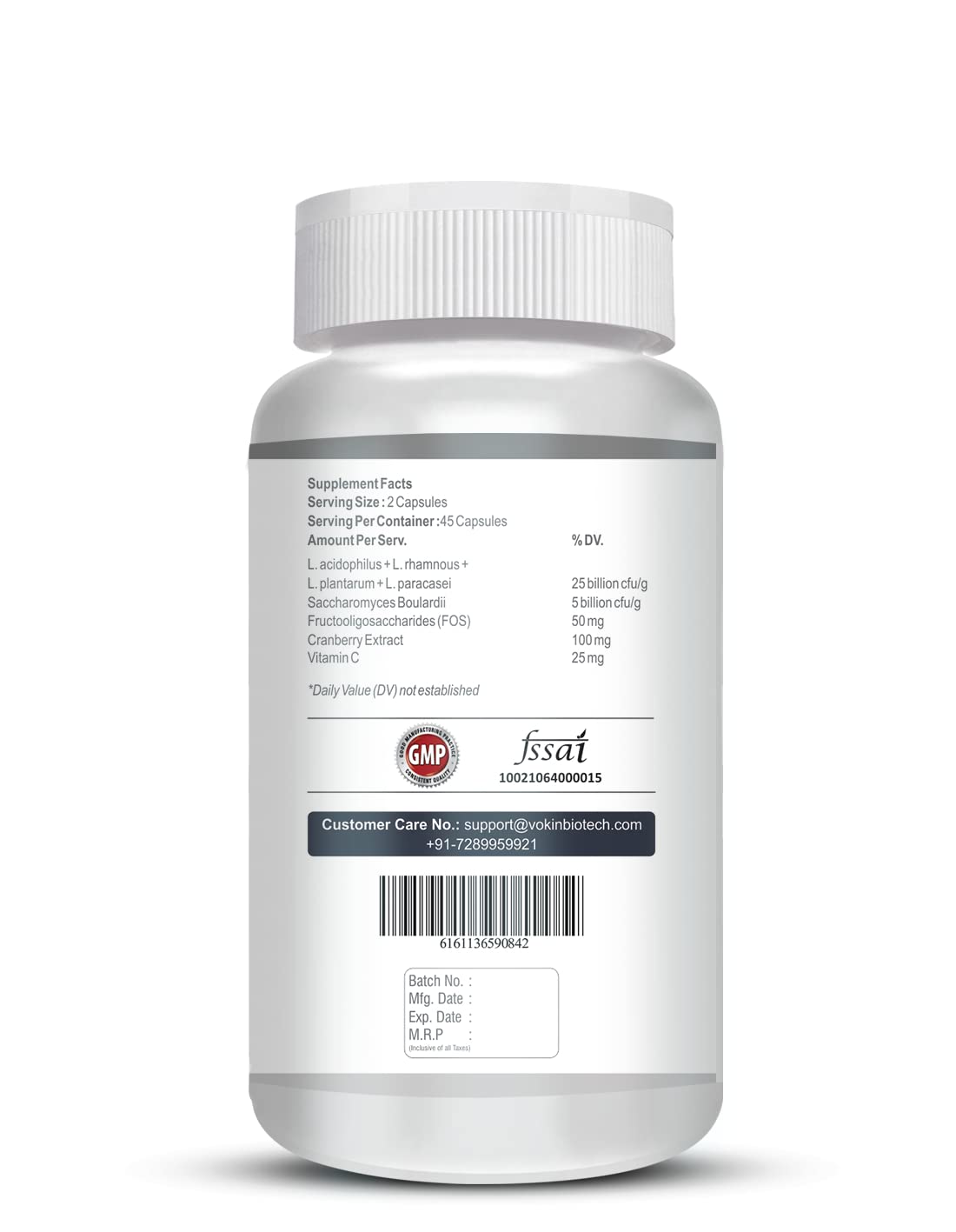 Vokin Biotech Probiotics 50 Billion CFU Multi Capsules | Grocsy