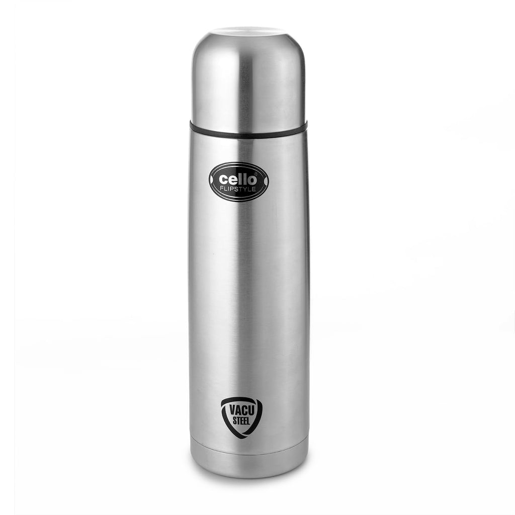 CELLO Flipstyle Insulated Stainless Steel Flask Water Bottle with Jacket For Daily Use 1000 ml | Grocsy