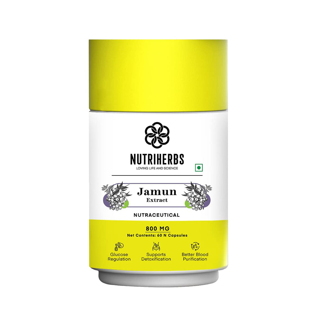 Nutriherbs Organic Jamum Extract For Sugar Control Capsules | Grocsy