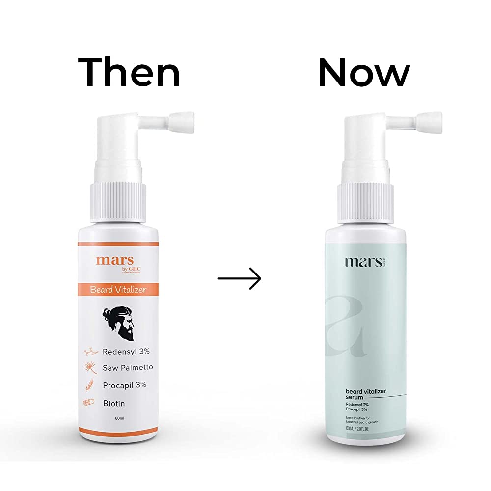 Mars By GHC Beard Vitalizer Serum with Redensyl & Procapil | Grocsy