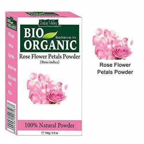 Indus Valley Bio Organic Rose Petals Powder | Grocsy