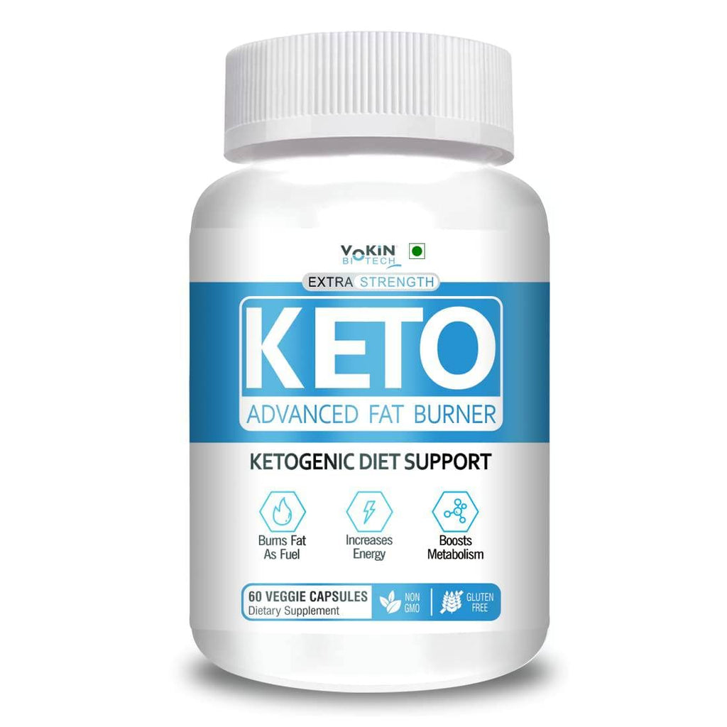 Vokin Biotech Keto Capsules Advance Weight Loss Fat Burner Supplement with (Green Tea + Garcinia Cambogia + Green Coffee) Extract Capsules | Grocsy