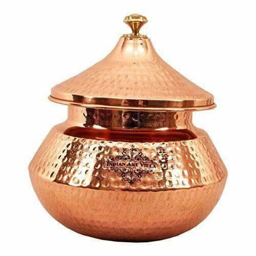 Steel Copper Punjabi Handi Bowl, Serve ware and Table ware | Grocsy