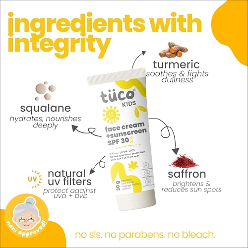 TuCo Intelligent Kids 2-in-1 Saffron Face Cream Plus Sunscreen For Sun Protection And Glow | Grocsy