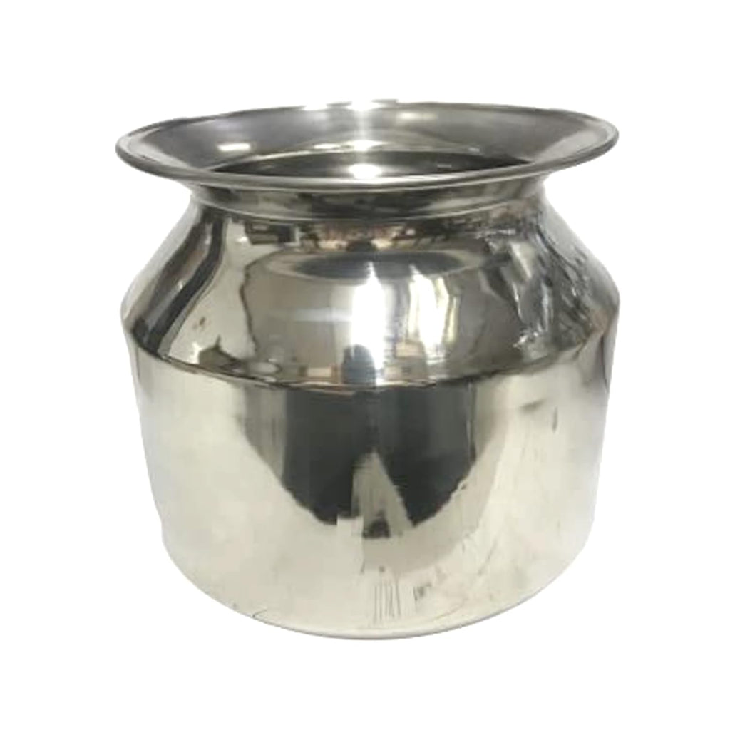 Dynore Stainless Steel Water Matka Pot/Steel Ghada/Kalshi/Lota - 3500 ml | Grocsy