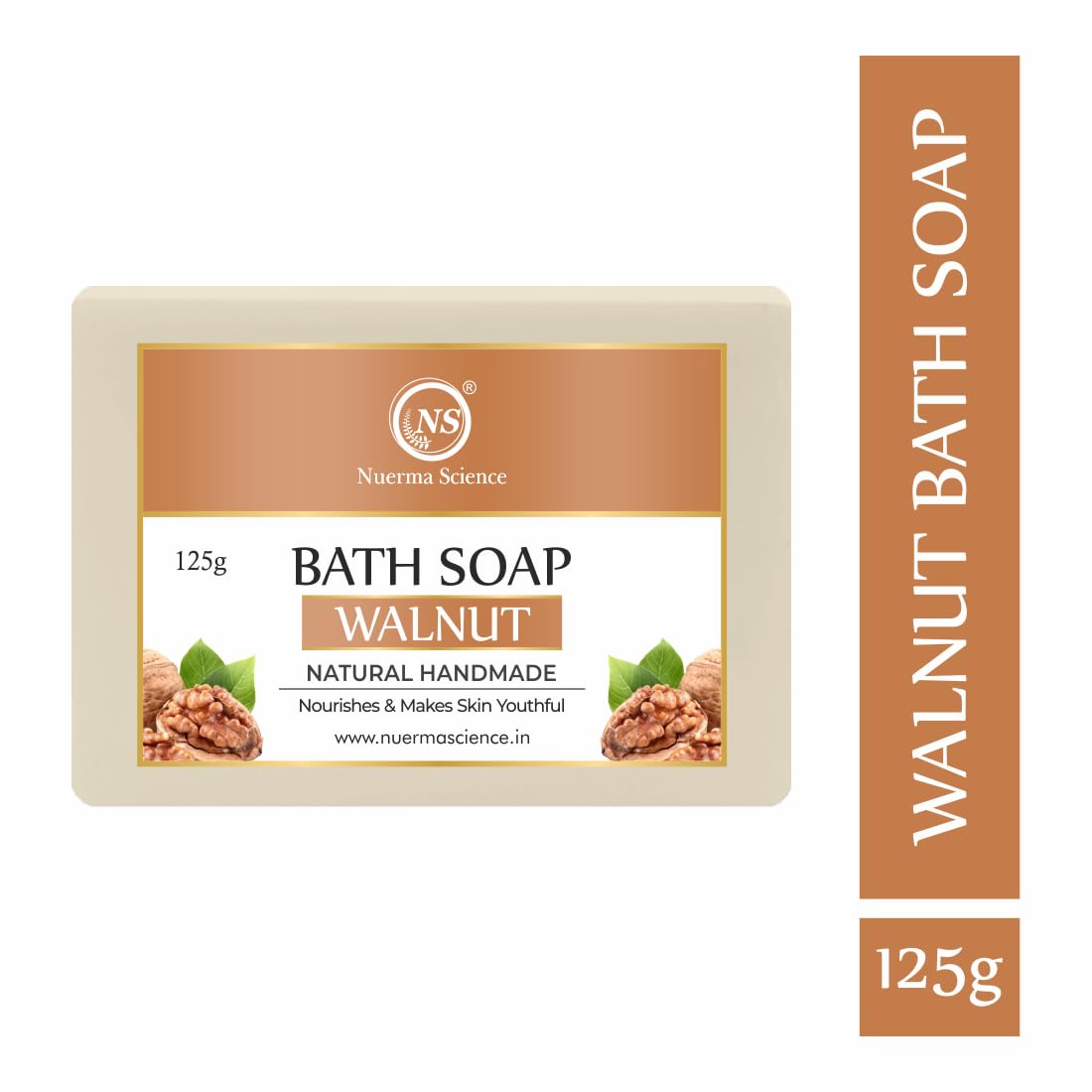 Nuerma Science Walnut Bath Soap | Nourishes & Makes Skin Youthful | Grocsy