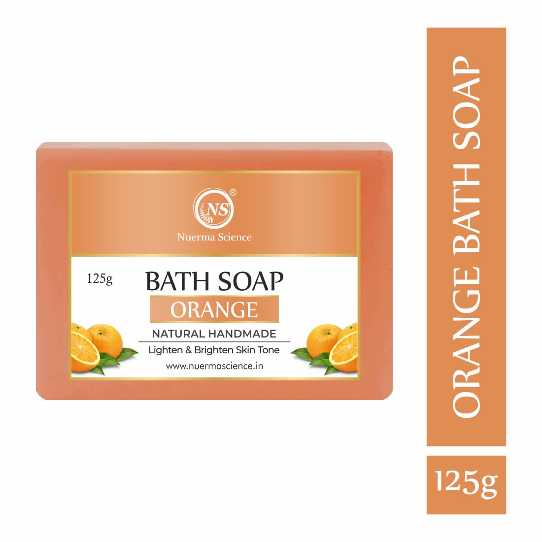 Nuerma Science Orange Bath Soap | Energizing Citrus Cleanse | Grocsy