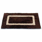Handicraft Style Eco Series 2 Piece Cotton Blend Door Mat - 16"x24", Grey and Brown | Grocsy