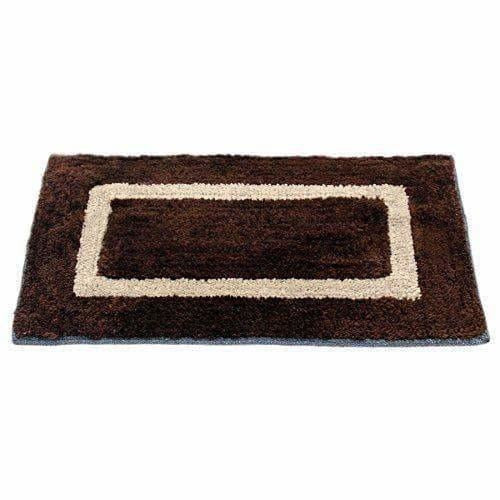 Handicraft Style Eco Series 2 Piece Cotton Blend Door Mat - 16"x24", Grey and Brown | Grocsy