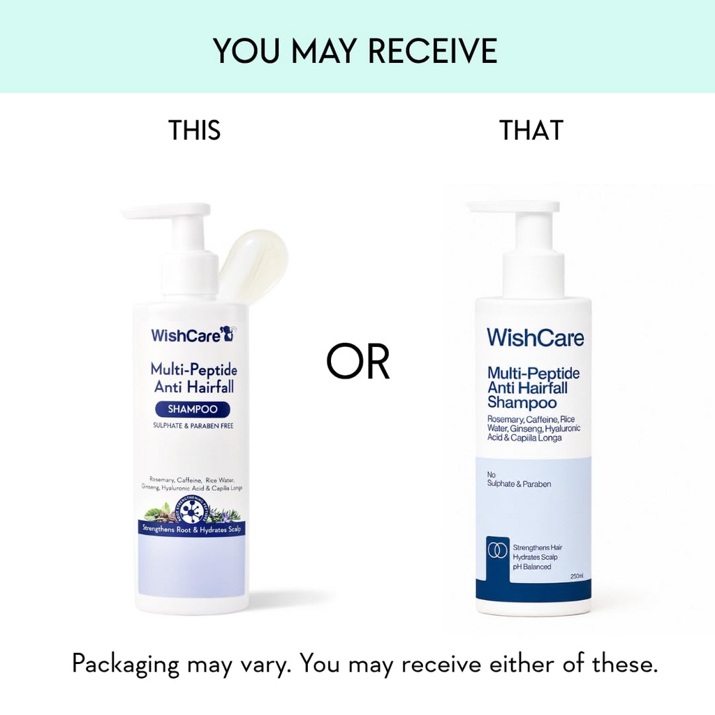 Wishcare Multi Peptide Anti Hairfall Shampoo + Conditioner Combo | Grocsy
