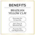 Nuerma Science Brazilian Yellow Clay | Reduces Acne & Eliminates Impurities | Grocsy